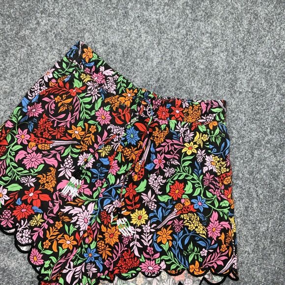 Farm Rio Shorts Womens Size S Tropical Garden Linen Blend  Beach Casual Vacation - Picture 10 of 11